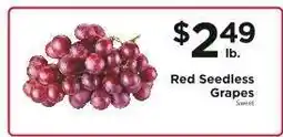 ShopRite Red Seedless Grapes offer