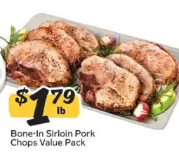 Winn Dixie Bone-In Sirloin Pork Chops Value Pack offer