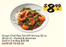 Winn Dixie Ocean Chef Raw Tail Off Shrimp offer