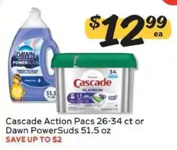 Winn Dixie Cascade Action Pacs or Dawn PowerSuds offer