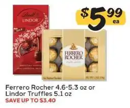 Winn Dixie Ferrero Rocher or Lindor Truffles offer