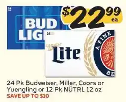 Winn Dixie Budweiser, Miller, Coors, Yuengling, NÜTRL offer