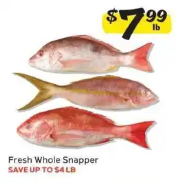 Winn Dixie Fresh Whole Snapper offer