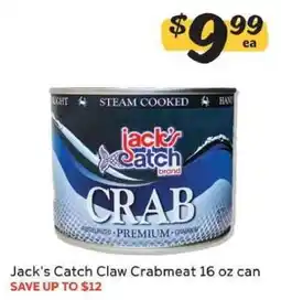 Winn Dixie Jack's Catch Claw Crabmeat offer