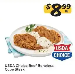 Winn Dixie USDA Choice Beef Boneless Cube Steak offer