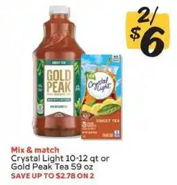 Winn Dixie Crystal Light or Gold Peak Tea offer