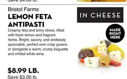 Bristol Farms Bristol Farms LEMON FETA ANTIPASTI offer