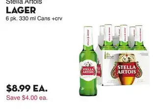 Bristol Farms Stella Artois LAGER offer