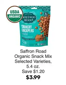 Bristol Farms Saffron Road Organic Snack Mix offer