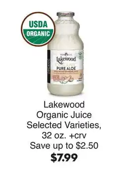 Bristol Farms Lakewood Organic Juice offer