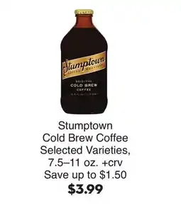 Bristol Farms Stumptown Cold Brew Coffee offer