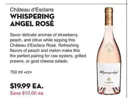 Bristol Farms Château d'Esclans WHISPERING ANGEL ROSÉ offer