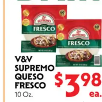 La Chiquita Food Market V&V SUPREMO QUESO FRESCO offer