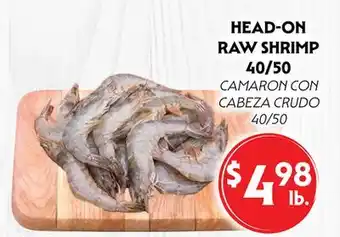 La Chiquita Food Market HEAD-ON RAW SHRIMP 40/50 offer