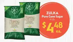 La Chiquita Food Market ZULKA Pure Cane Sugar offer