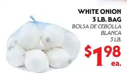 La Chiquita Food Market WHITE ONION 3 LB. BAG offer