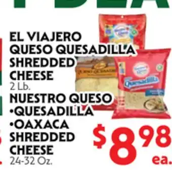La Chiquita Food Market EL VIAJERO QUESO QUESADILLA SHREDDED CHEESE offer