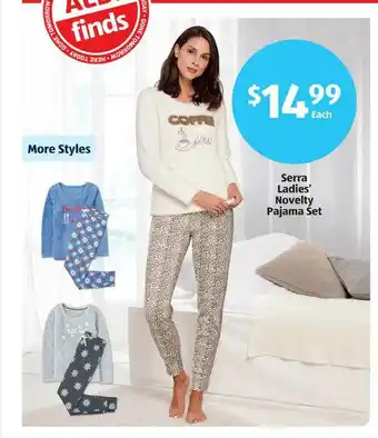 Aldi Serra Ladies' Novelty Pajama Set offer