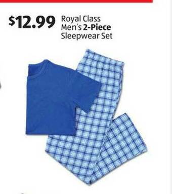 Aldi Royal Class Men's 2-Piece Sleepwear Set offer