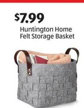 Aldi Huntington Home Felt Storage Basket offer