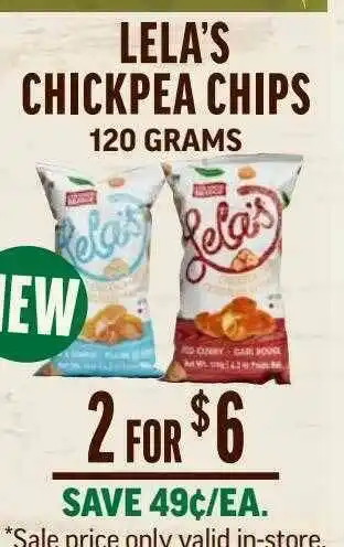 Central Market Lela's Chickpea Chips offer