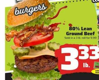 County Market 80% Lean Ground Beef offer