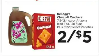 Food 4 Less Kellogg's Cheez-It Crackers Or Arizona Iced Tea offer