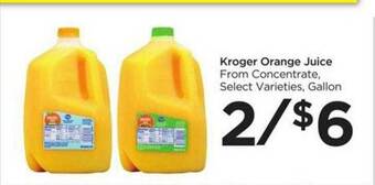 Food 4 Less Kroger Orange Juice offer