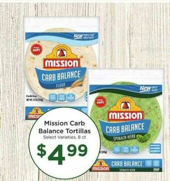 Food 4 Less Mission Carb Balance Tortillas offer