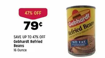 Grocery Outlet Gebhardt Refried Beans offer
