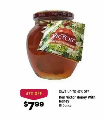 Grocery Outlet Don Victor Honey With Honey offer