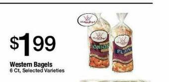 Jons International Western Bagels offer