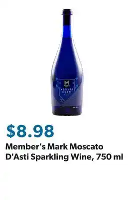 Sam's Club Member's Mark Moscato D'Asti Sparkling Wine offer