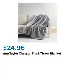 Sam's Club Ann Taylor Chevron Plush Throw Blanket offer