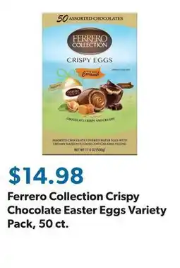 Sam's Club Ferrero Collection Crispy Chocolate Easter Eggs Variety Pack, 50 ct offer