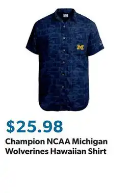 Sam's Club Champion NCAA Michigan Wolverines Hawaiian Shirt offer