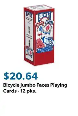 Sam's Club Bicycle Jumbo Faces Playing Cards - 12 pks offer