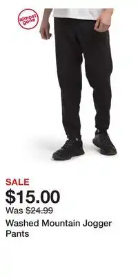 TJ Maxx Washed Mountain Jogger Pants offer