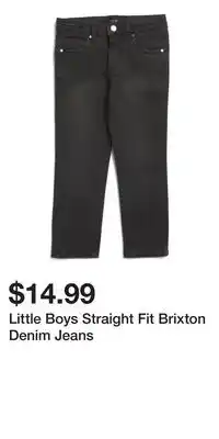 TJ Maxx Little Boys Straight Fit Brixton Denim Jeans offer