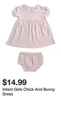 TJ Maxx Infant Girls Chick And Bunny Dress offer