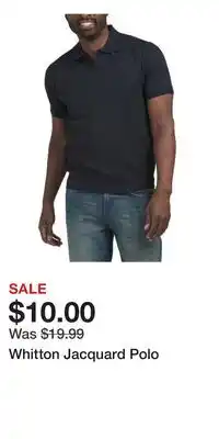 TJ Maxx Whitton Jacquard Polo offer