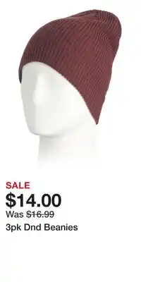 TJ Maxx 3pk Dnd Beanies offer