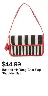 TJ Maxx Beaded Yin Yang Chic Flap Shoulder Bag offer