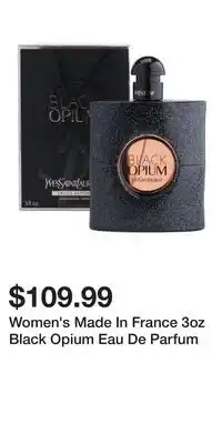 TJ Maxx Women's Made In France 3oz Black Opium Eau De Parfum offer
