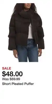 TJ Maxx Short Pleated Puffer offer