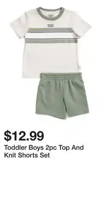 TJ Maxx Toddler Boys 2pc Top And Knit Shorts Set offer