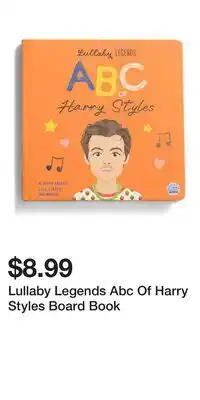 TJ Maxx Lullaby Legends Abc Of Harry Styles Board Book offer