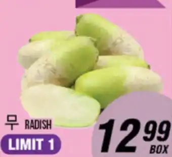 Joong Boo Market RADISH offer