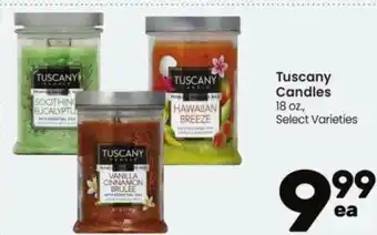 Randalls Tuscany Candles offer