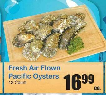Times Supermarkets Fresh Air Flown Pacific Oysters offer